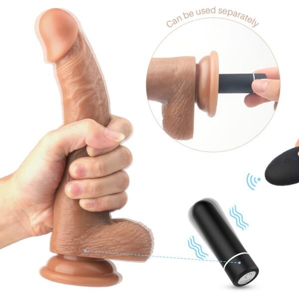 Remote Controlled Croods 2 in 1 Vibrating Dildo - Image 4